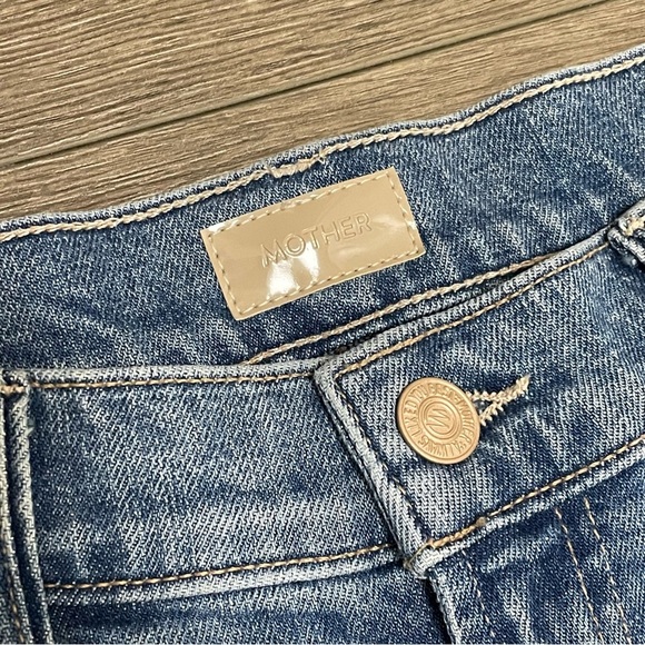 Mother The Swisher Sneak Fray Boogie Down Super Wide Leg Jean Sz 25 NWOT - Picture 6 of 14